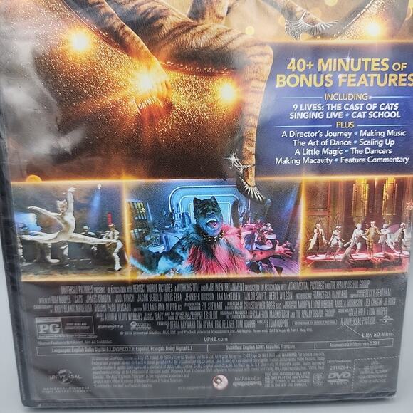 Cats DVD 2019 Idris Elba Jennifer Hudson James Corden Judi Dench Taylor Swift - Picture 4 of 8